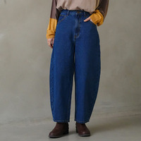 選べる2丈 お腹周りに優しい 大人の美脚 バギー ストレート デニム