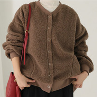 軽くて気軽な カルアウター ボア 無地 レオパード