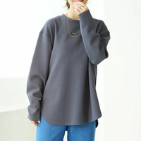 スゴ!裏ワザ!冬でも汗さら なめらか＆蒸れ知らず 裾ラウンドロンT