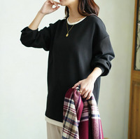 スゴ!裏ワザ!冬でも汗さら なめらか＆蒸れ知らず レイヤード風Tシャツ ロンT 