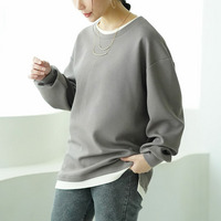 スゴ!裏ワザ!冬でも汗さら なめらか＆蒸れ知らず レイヤード風Tシャツ ロンT 