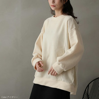 異素材で細魅せ 切替 コクーントップス コーデュロイ