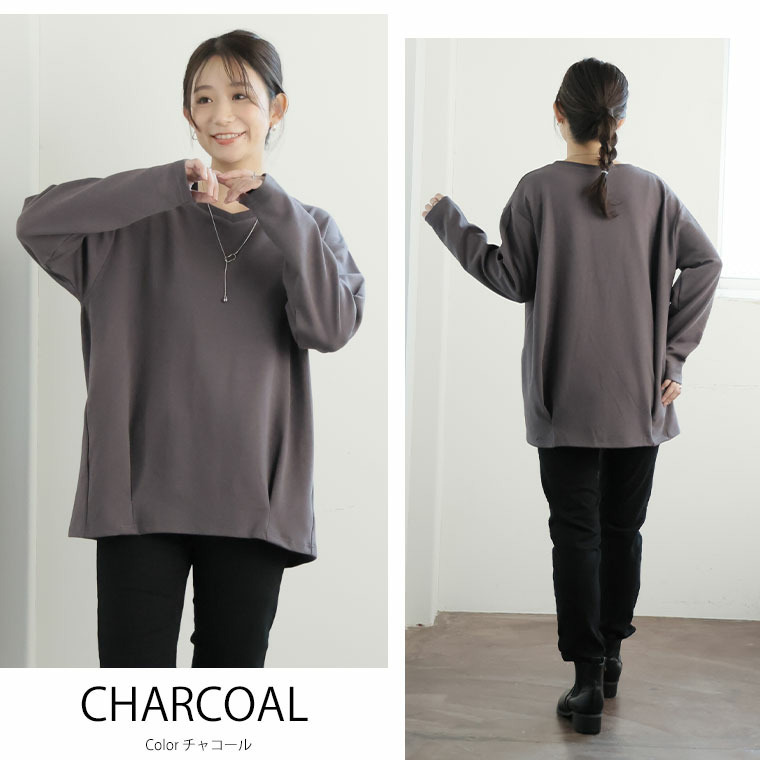 前身切替え 裾タック プルオーバー 吸水速乾14