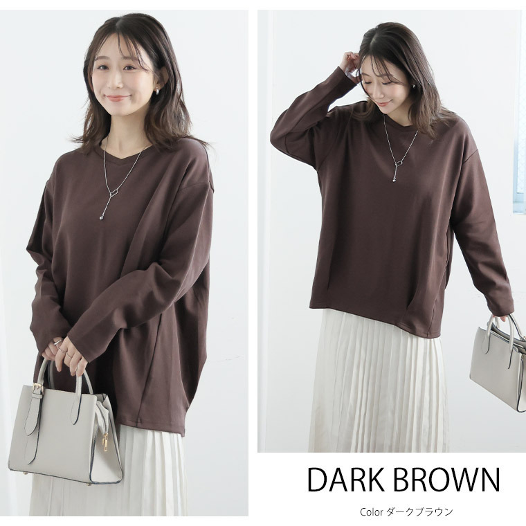 前身切替え 裾タック プルオーバー 吸水速乾16