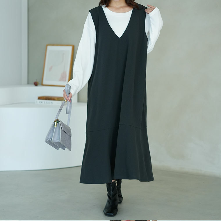 ”楽かわ”シリーズ! 表起毛 リブトップス付き セットアップ1