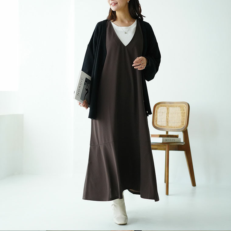 ”楽かわ”シリーズ! 表起毛 リブトップス付き セットアップ1