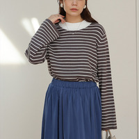 フィットしすぎないからTシャツ感覚の使いやすさ！ カラーで選ぶ もっちり リブ 着回し美人 ワイドスリーブ ニット