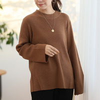 フィットしすぎないからTシャツ感覚の使いやすさ！ カラーで選ぶ もっちり リブ 着回し美人 ワイドスリーブ ニット