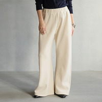 身長別に選べる2丈 裏起毛 さらっと美脚 ゆるカーブパンツ あったか 暖か セミフレア