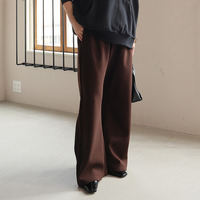 身長別に選べる2丈 裏起毛 さらっと美脚 ゆるカーブパンツ あったか 暖か セミフレア