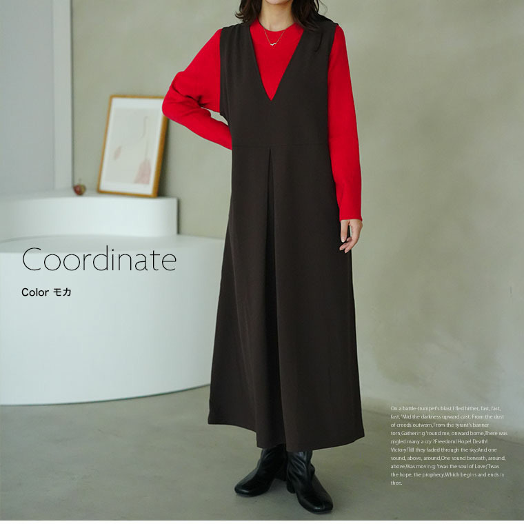 ”楽かわ”シリーズ! スッキリ見せつつ楽ちん叶う 優秀 タックジャンスカ12