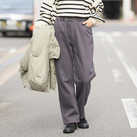 寒すぎる時期のお出かけをサポート 防風 ストレートパンツ