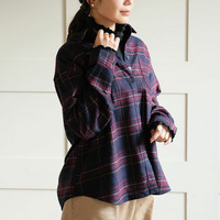 脱・我慢！ 蒸れない 重ね着いらずのあったか ベーシック チェックシャツ