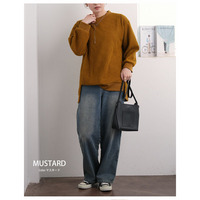 起毛 ワッフル モックネック チュニック