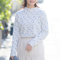 沿わないネックの選べる リブ トップス