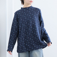 沿わないネックの選べる リブ トップス