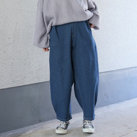 ナチュラルカラーで春気分 ゆるっと楽ちん コクーンパンツ