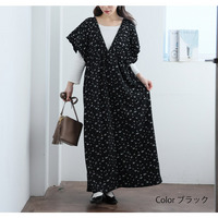 二の腕 細見え シャーリング ワンピース