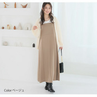 楽かわシリーズ ダブルストラップ 切り替え ワンピース