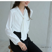 アレンジ可能 スカーフタイ ブラウス