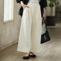 選べる2丈 ツータック 美脚 ストレートパンツ