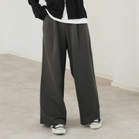 選べる2丈 ツータック 美脚 ストレートパンツ