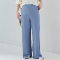 丈が選べる！ さらっとろ リブ イージーパンツ