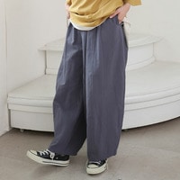 新色追加!! 綿100％ さらっと優しいコットン バレルレッグパンツ カーブパンツ 選べる2丈