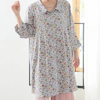 スラっと楽ちん ひんやり リラックス ピンタック ロングシャツ