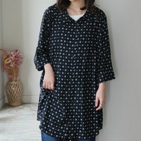 スラっと楽ちん ひんやり リラックス ピンタック ロングシャツ