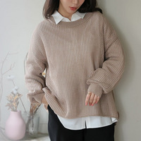 上品透かしで体型カバー 春から夏まで長く使える レイヤード 透かし編み ニット