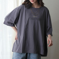 スゴっ！裏技 実は裏から冷やしてます 選べるプリント プレーティングセミシルケット天竺 ゆるシルエット Tシャツ