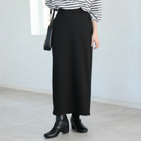 美！ストレッチ 細魅せ リブ タイトスカート