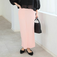 美！ストレッチ 細魅せ リブ タイトスカート