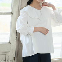 フリルカラー ブラウス