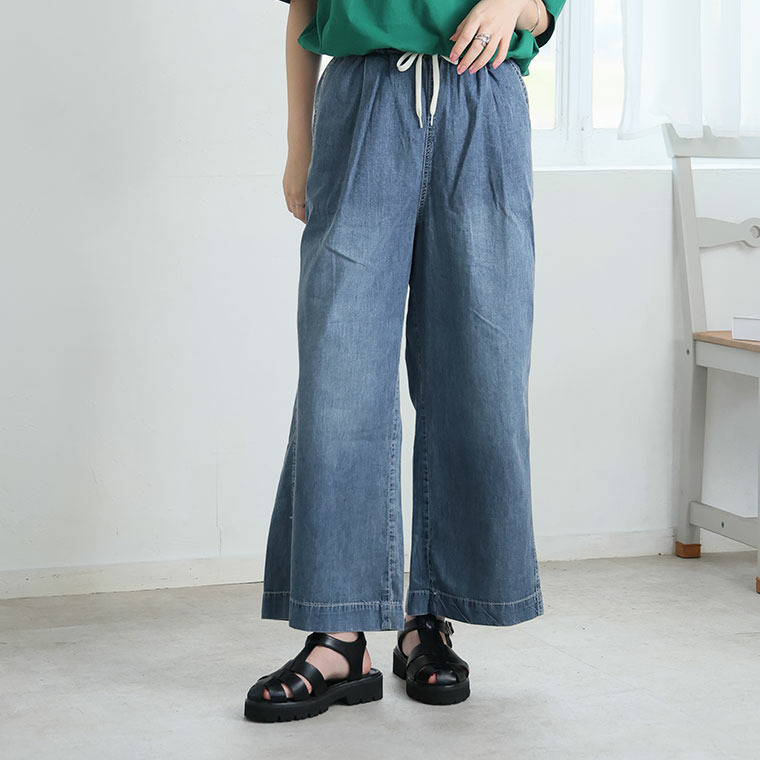 <楽してトレンドが叶う イージーデニム ワイドパンツ> 夏に快適! マリリン史上「最軽」夏パンツ完成1