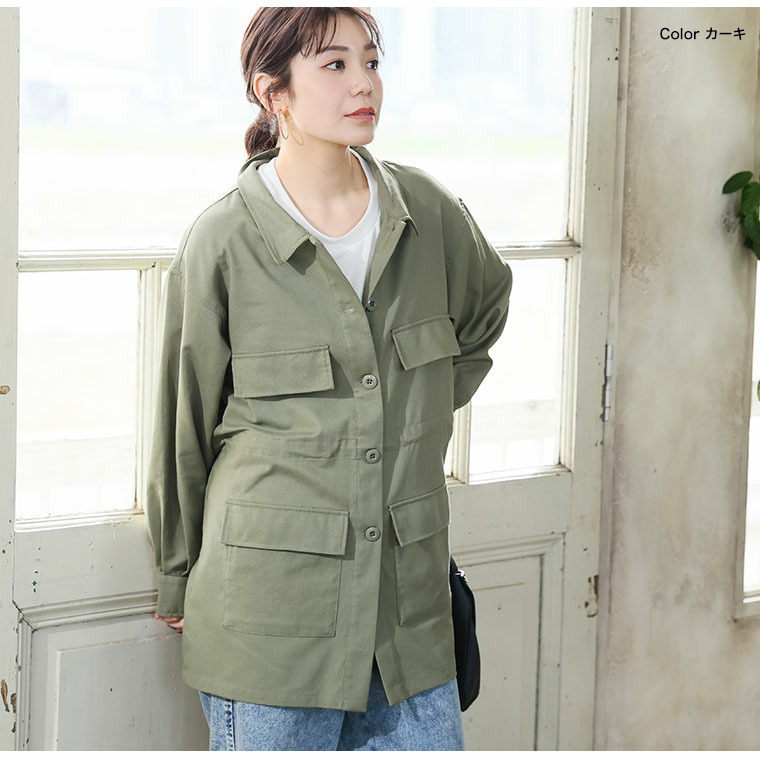 ちょっと1枚羽織りたい ミリタリー カジュアル ジャケット16