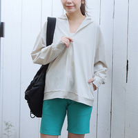 ＜瞬寒！アイスヴェールシリーズ＞ 日傘・手袋・日焼け止め要らず ツバ付き パーカー