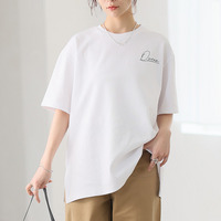 【ハッピーさらりん】 胸ロゴ/フロントロゴから選べる トレンド ロゴTシャツ