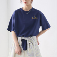 【ハッピーさらりん】 胸ロゴ/フロントロゴから選べる トレンド ロゴTシャツ