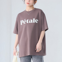 【ハッピーさらりん】 胸ロゴ/フロントロゴから選べる トレンド ロゴTシャツ
