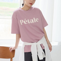 【ハッピーさらりん】 胸ロゴ/フロントロゴから選べる トレンド ロゴTシャツ