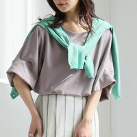 【ハッピーさらりん】 袖ボリューム プルオーバー