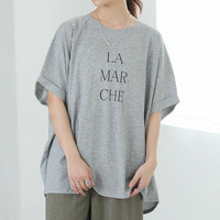 スゴっ！裏技 実は裏から冷やしてます 選べるプリント プレーティングセミシルケット天竺 ドルマンシルエット Tシャツ