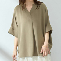 エアブラウス スキッパー ドルマン ブラウス