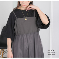 二の腕カバー バルーンスリーブ プルオーバー