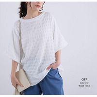 二の腕カバー バルーンスリーブ プルオーバー