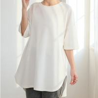 スゴ！裏技 さらすべ美人 裾ラウンド Tシャツ