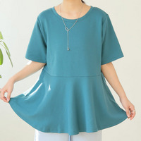 スゴ！裏技 さらすべ美人 ペプラム チュニック