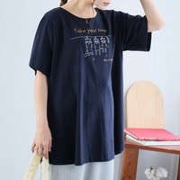 お腹が隠れる Aライン Tシャツ
